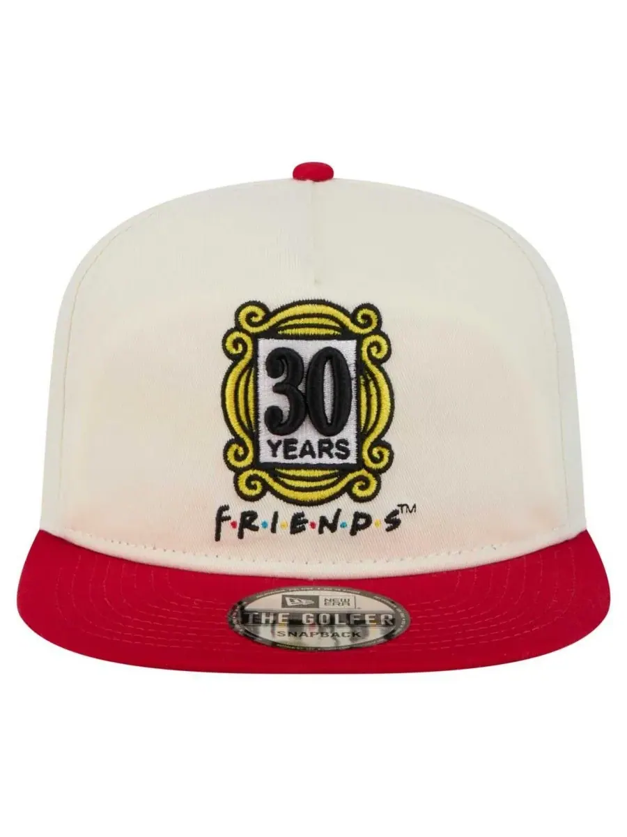 New Era Мужская бело-красная бейсболка Friends, посвященная 30-летию бренда — изображение 2 из 4, белый красный