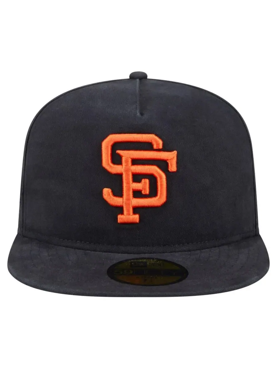 New Era Мужская черная бейсболка San Francisco Giants Championship Side Flag A-Frame 59FIFTY Fitted — изображение 4 из 4