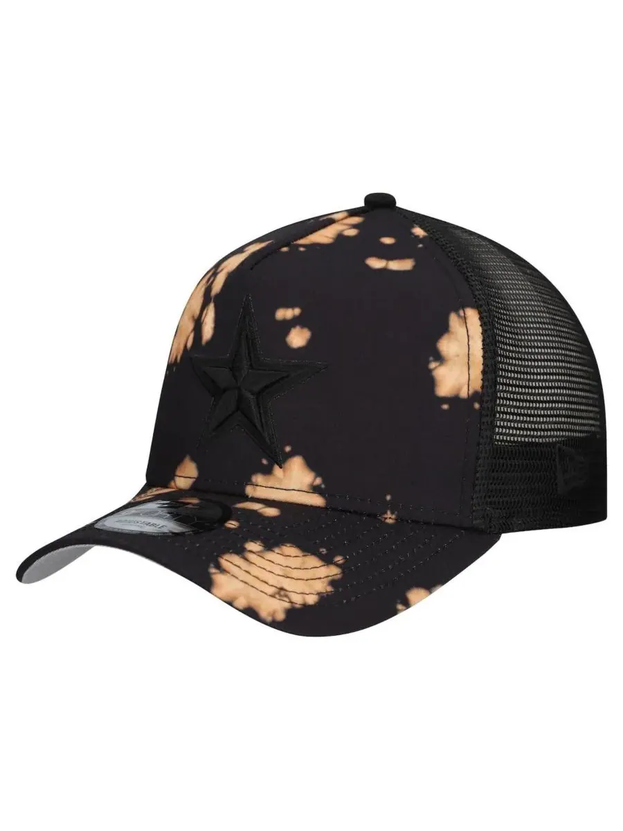 New Era Мужская черная бейсболка Dallas Cowboys 9FORTY с регулируемой высотой и выбеленным верхом