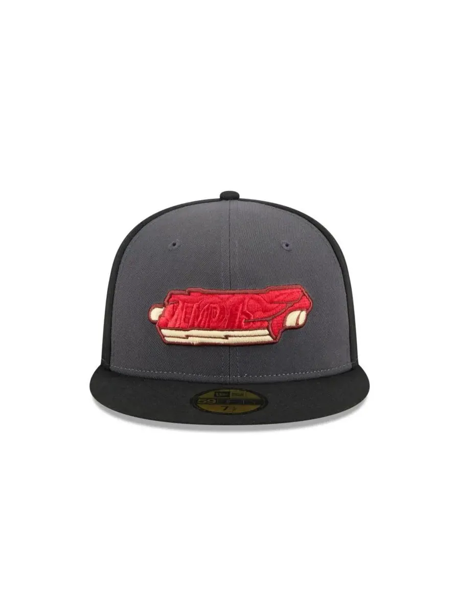 New Era Мужская серая кепка Memphis Redbirds Theme Nights 59FIFTY — изображение 2 из 4, серый