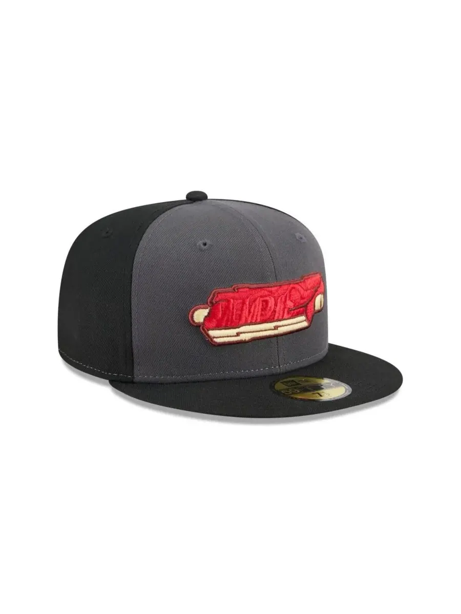 New Era Мужская серая кепка Memphis Redbirds Theme Nights 59FIFTY — изображение 3 из 4, серый