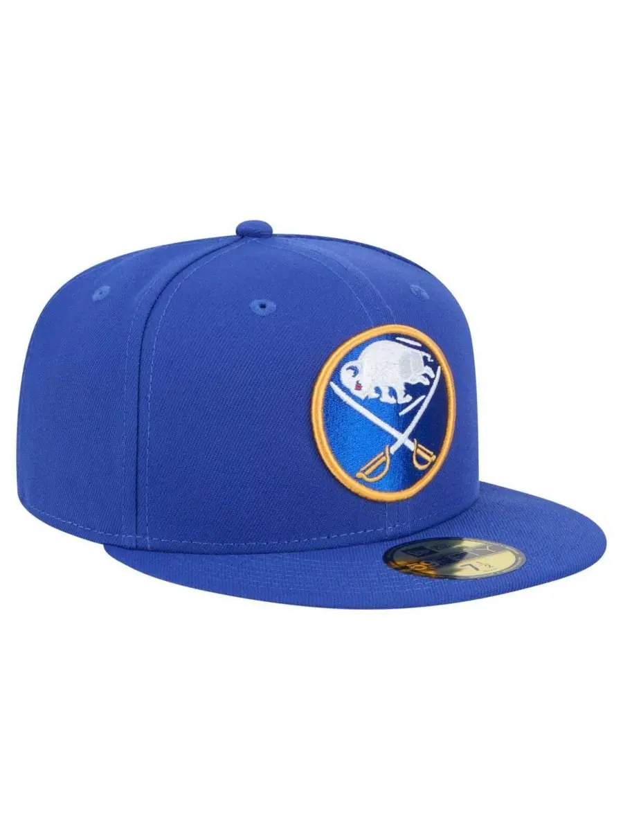 Мужская бейсболка Royal Buffalo Sabres Core 59FIFTY Fitted Hat New Era — изображение 4 из 5, королевский