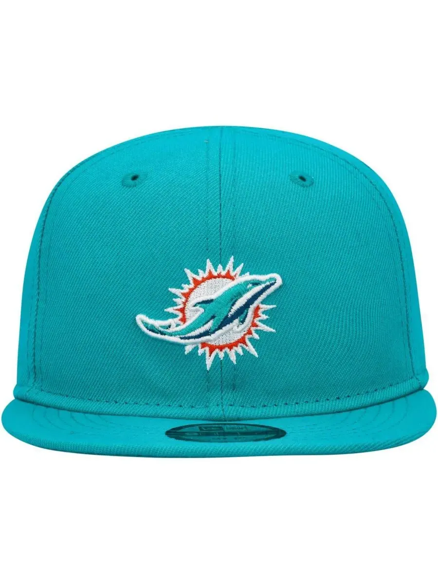 Детская бейсболка Aqua Miami Dolphins My 1st 9FIFTY Snapback для мальчиков и девочек New Era — изображение 2 из 4, голубой