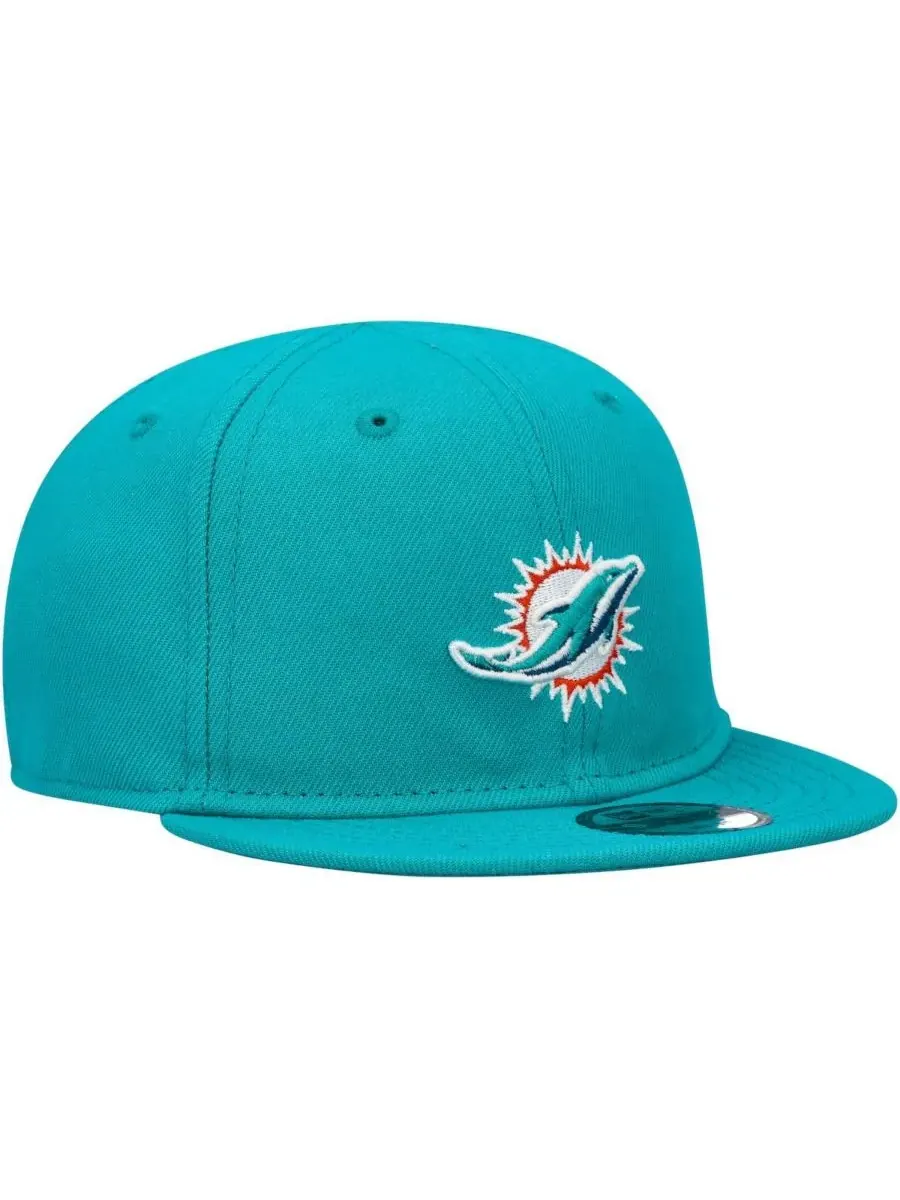 Детская бейсболка Aqua Miami Dolphins My 1st 9FIFTY Snapback для мальчиков и девочек New Era — изображение 3 из 4, голубой