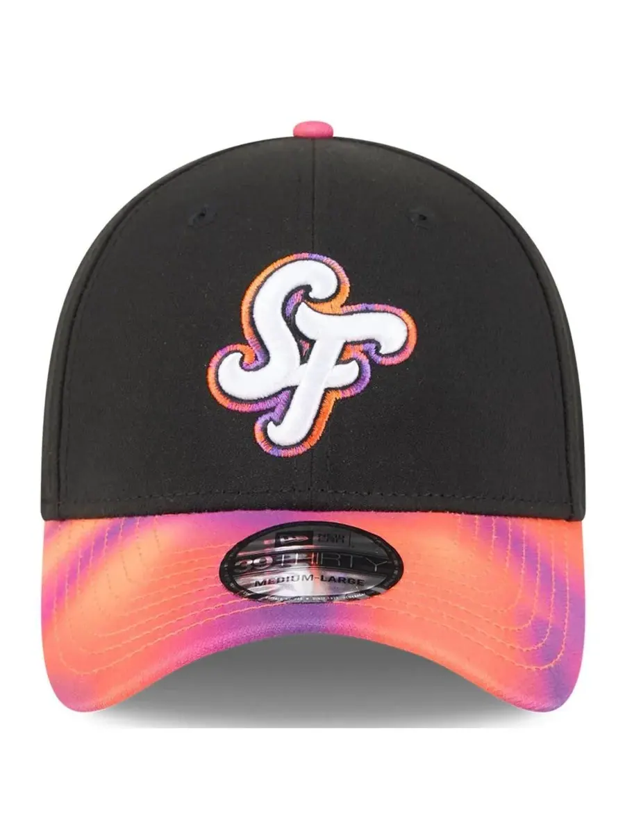 New Era Мужская кепка San Francisco Giants 2025 City Connect 39THIRTY Flex — изображение 4 из 5, черный оранжевый