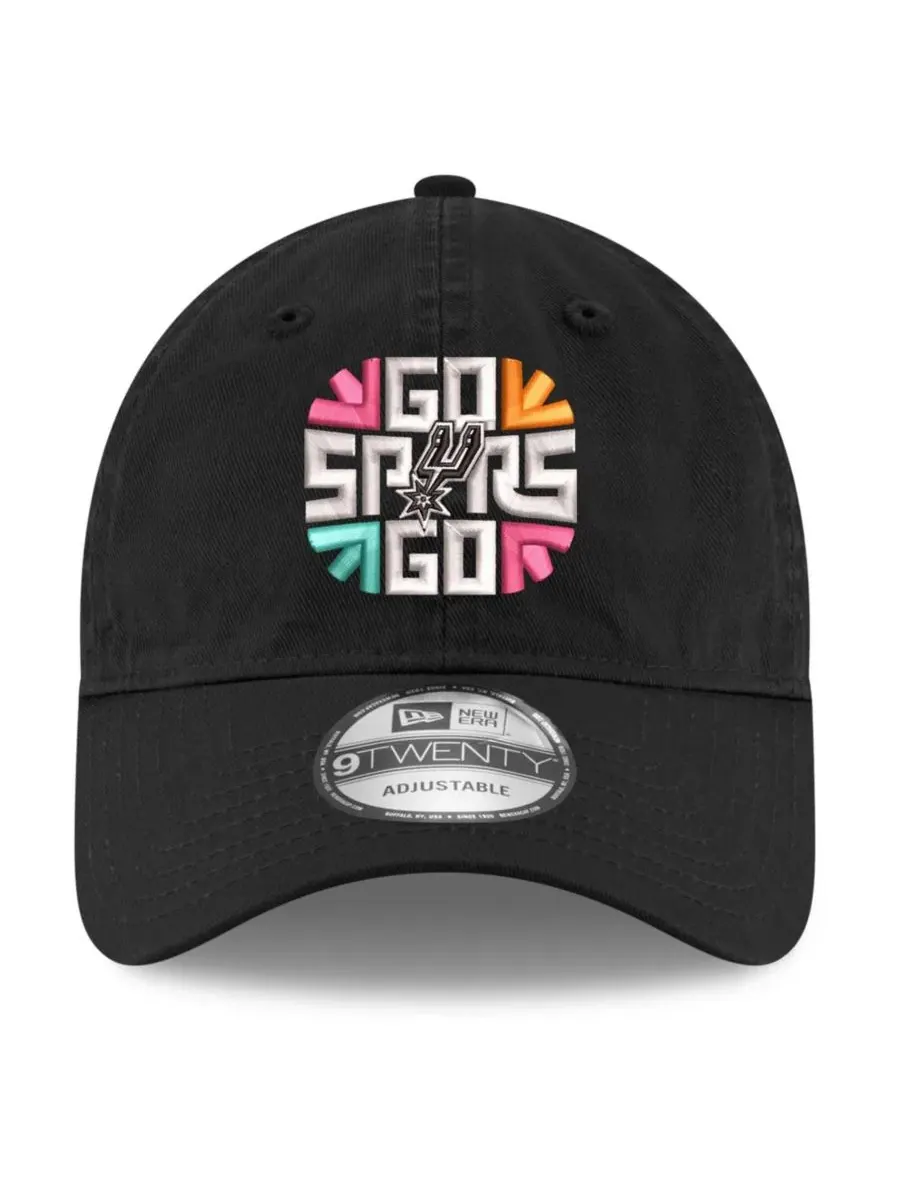 Кепка New Era San Antonio Spurs Slogan 9TWENTY — изображение 2 из 4, черный