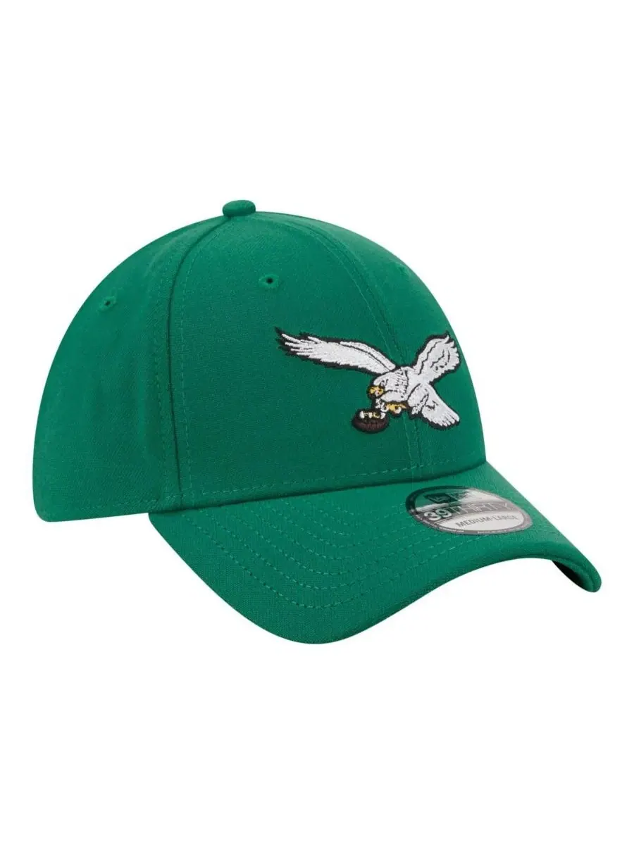 Кепка New Era 39THIRTY Flex с вышивкой Philadelphia Eagles — изображение 3 из 5, зеленый