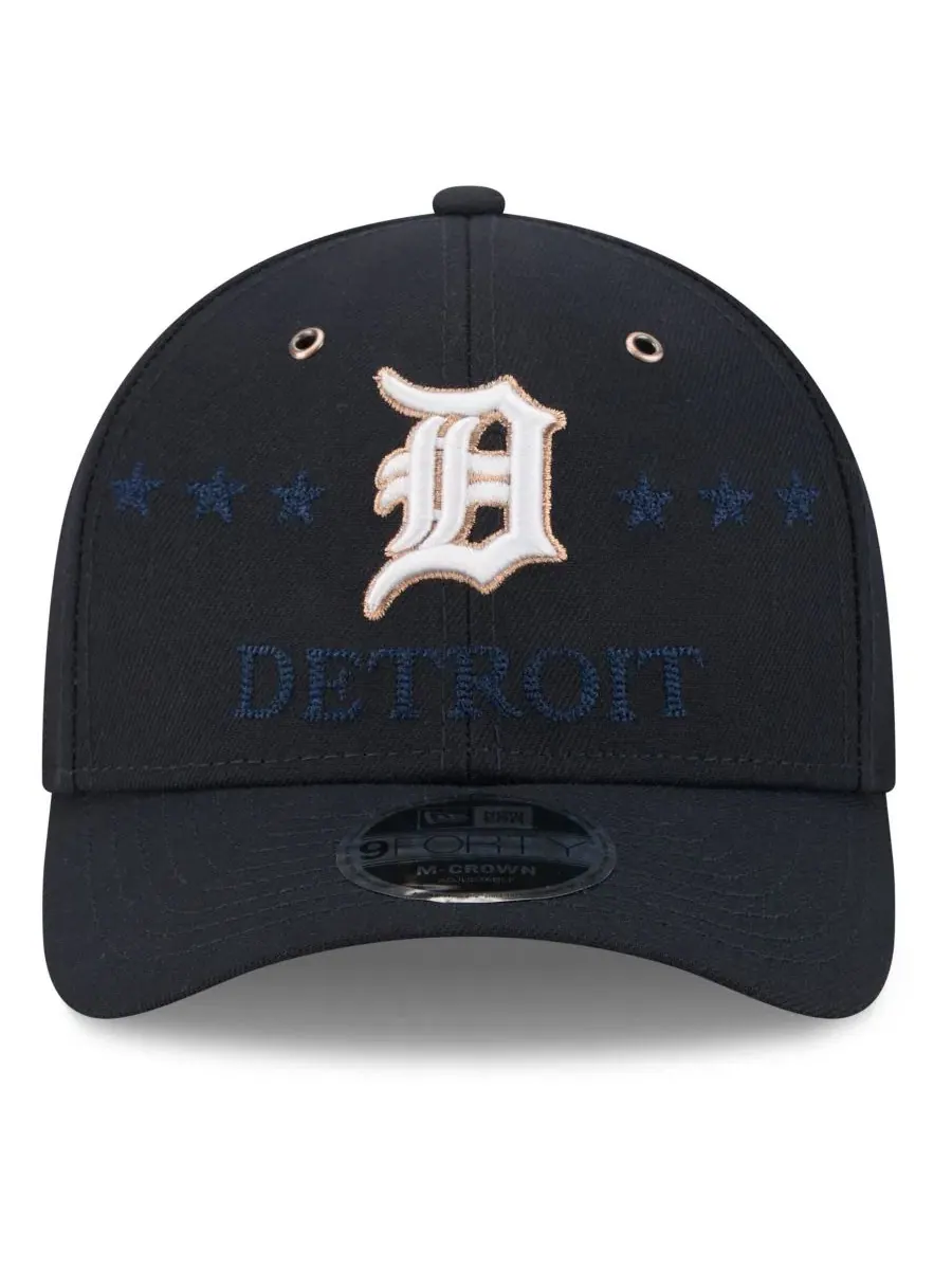 Кепка New Era 9FORTY с вышивкой Detroit Tigers — изображение 2 из 5, темно-синий