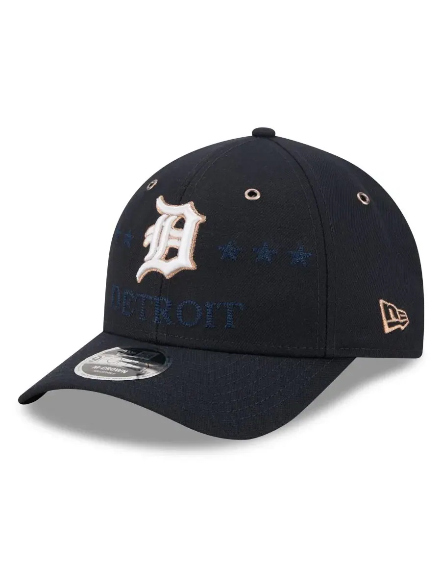 Кепка New Era 9FORTY с вышивкой Detroit Tigers — изображение 3 из 5, темно-синий