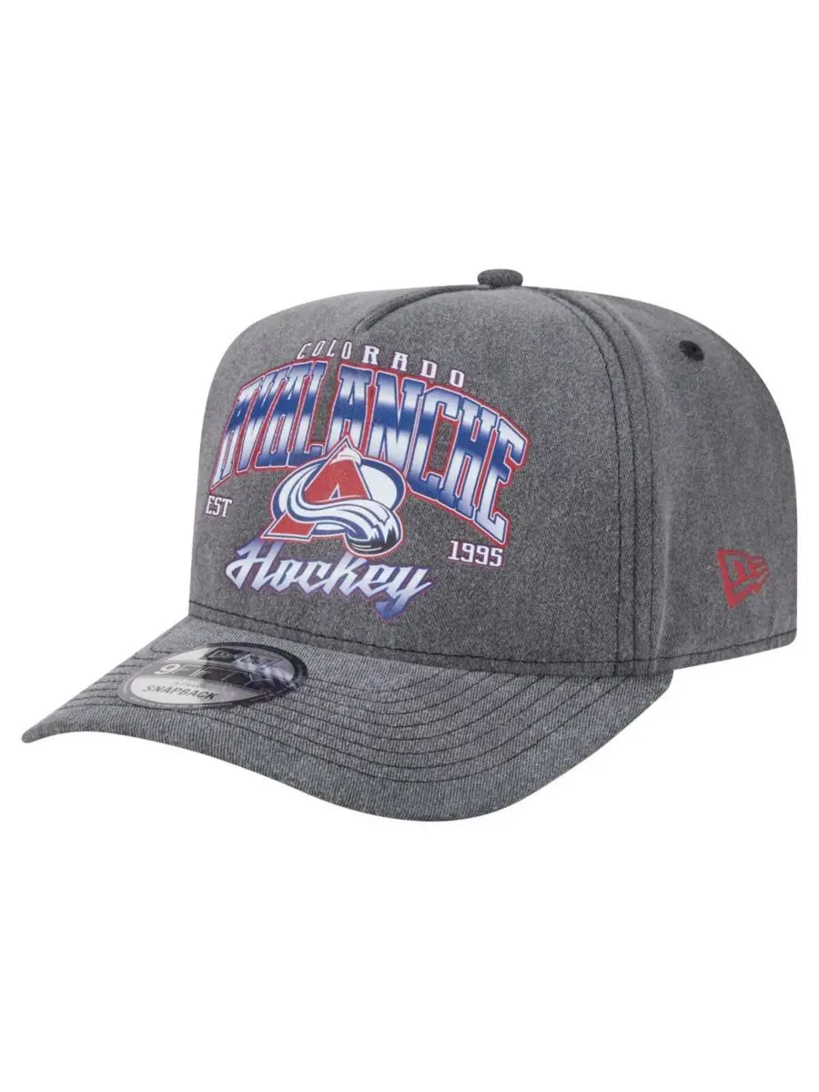 New Era Мужская бейсболка Colorado Avalanche Throwback Washed A-Frame Pre-Curved 9FIFTY Snapback