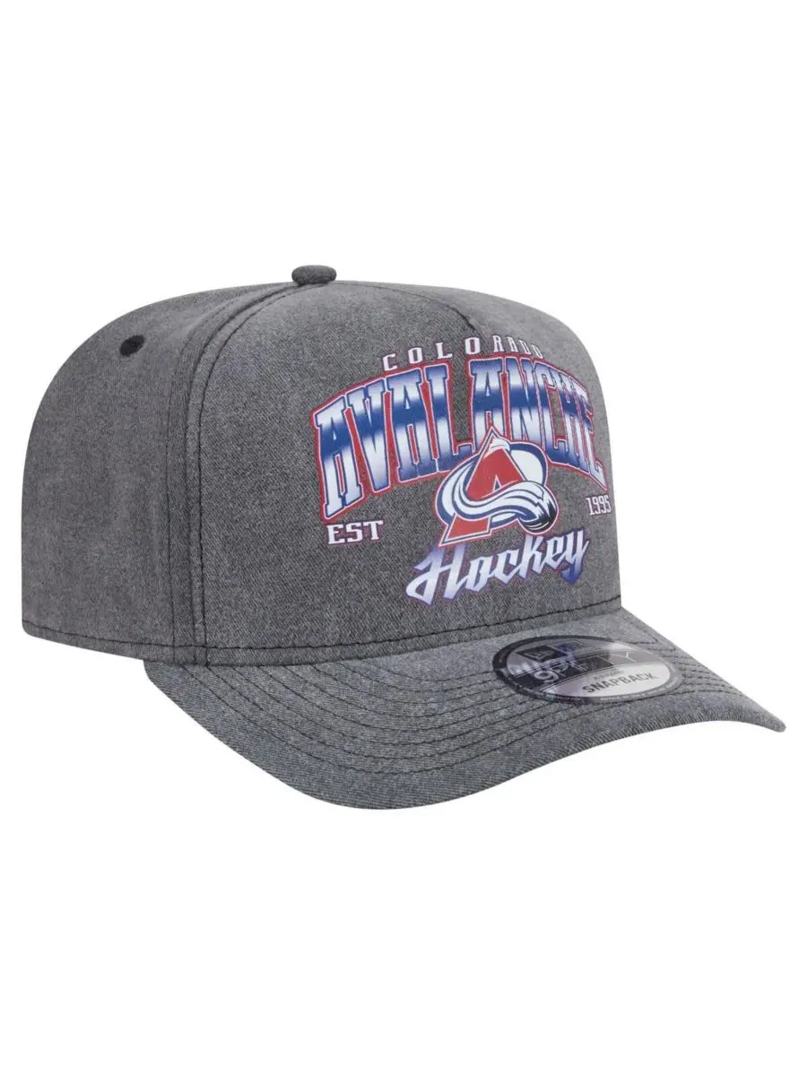 New Era Мужская бейсболка Colorado Avalanche Throwback Washed A-Frame Pre-Curved 9FIFTY Snapback — изображение 3 из 4