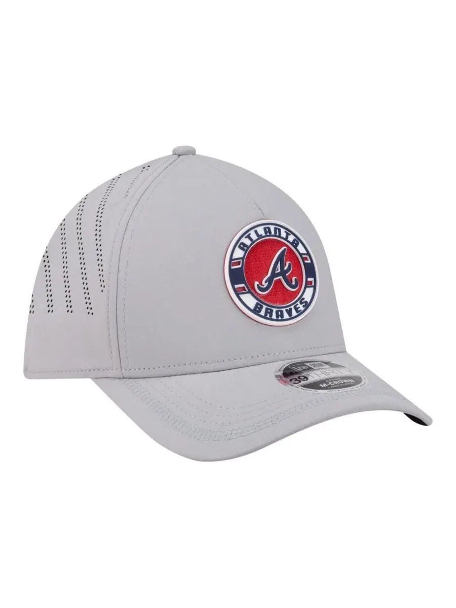 Кепка с вышивкой Atlanta Braves New Era — изображение 3 из 5, серый