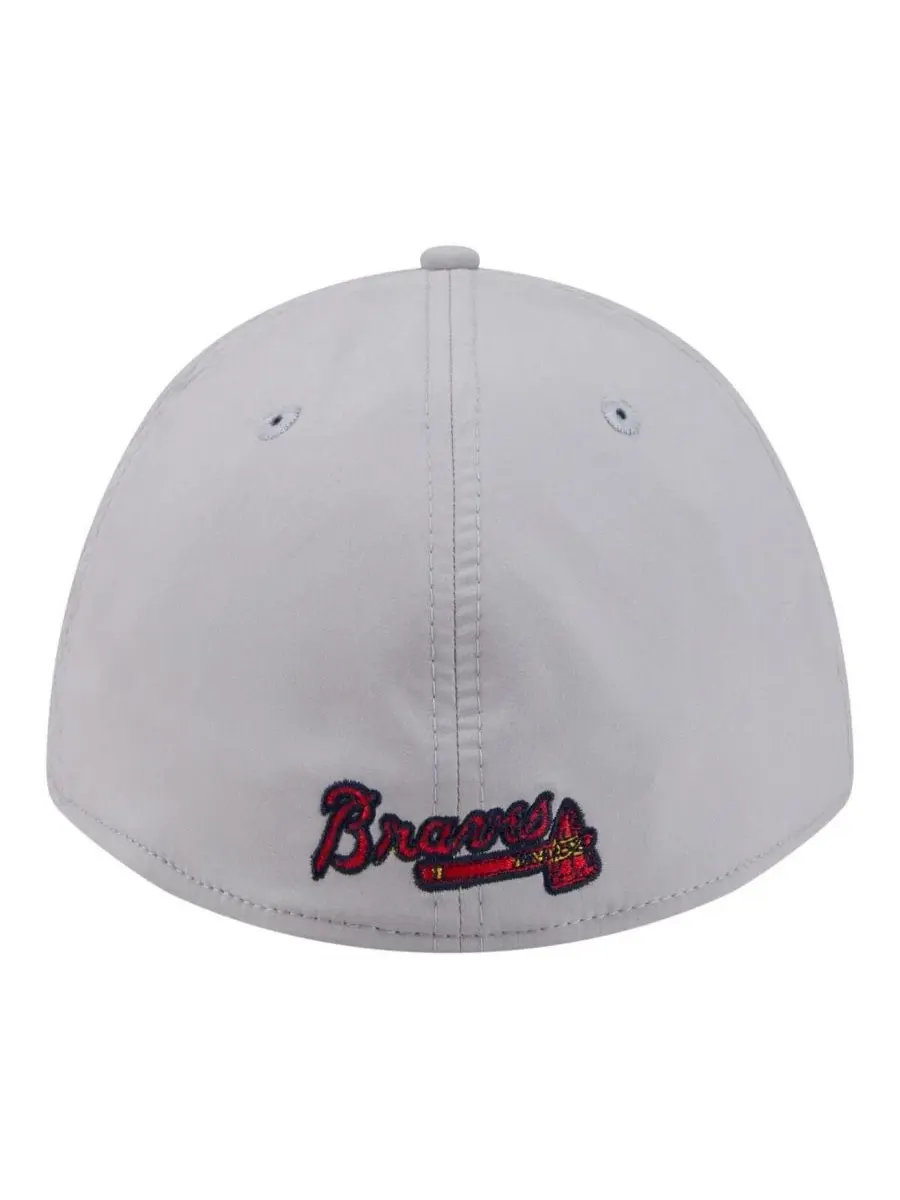 Кепка с вышивкой Atlanta Braves New Era — изображение 4 из 5, серый