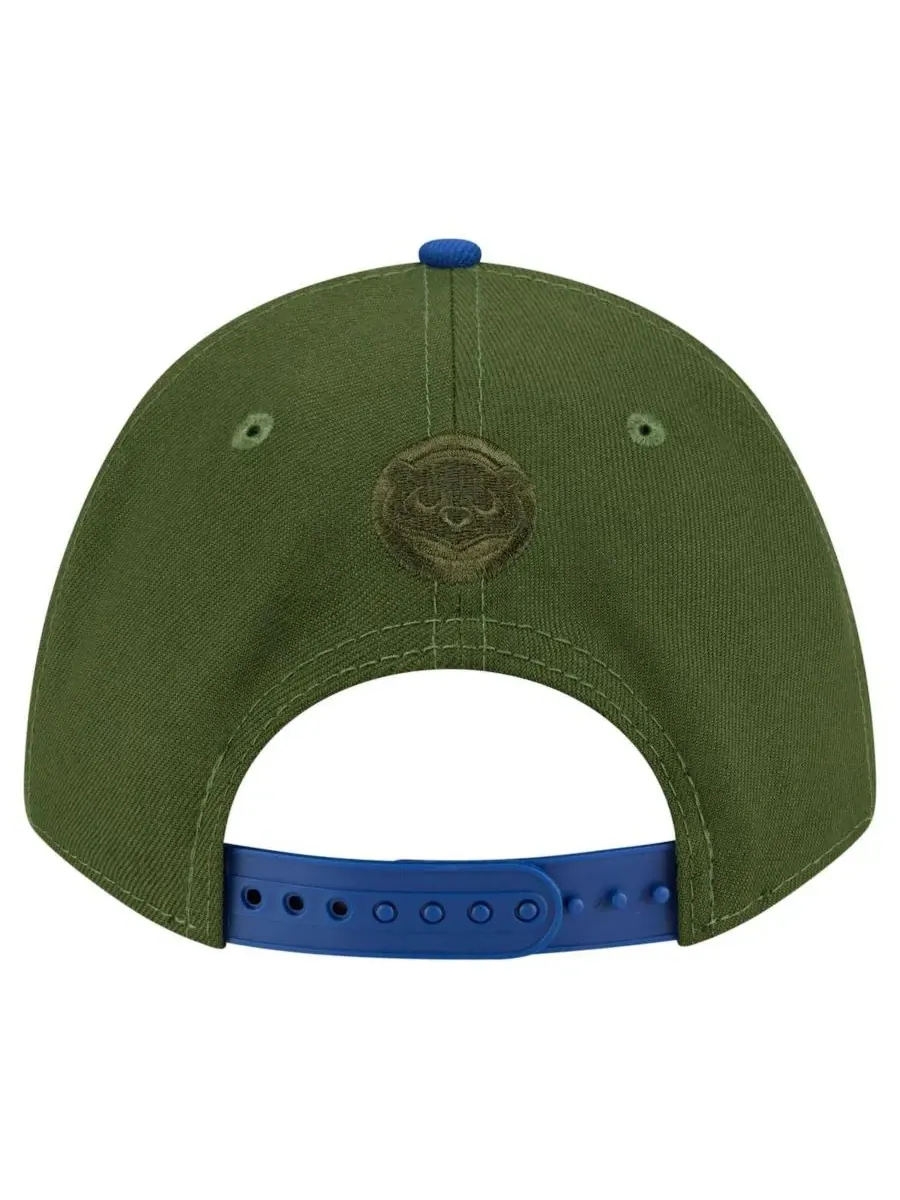 New Era Мужская темно-зеленая бейсболка Chicago Cubs City Feature 9Forty A-Frame с регулируемой — изображение 4 из 4