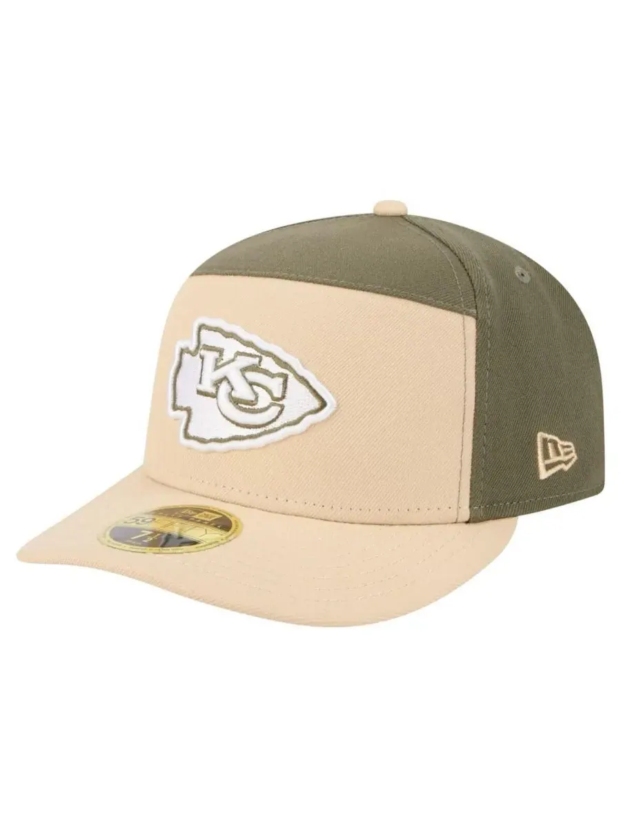 New Era Мужская бейсболка Kansas City Chiefs 59FIFTY с двухцветной расцветкой