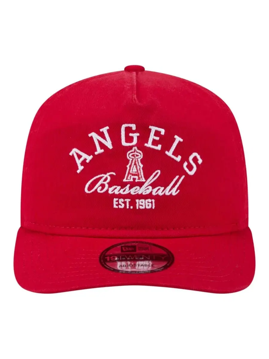 Бейсболка New Era Los Angeles Angels Stacked 19TWENTY — изображение 2 из 5, красный