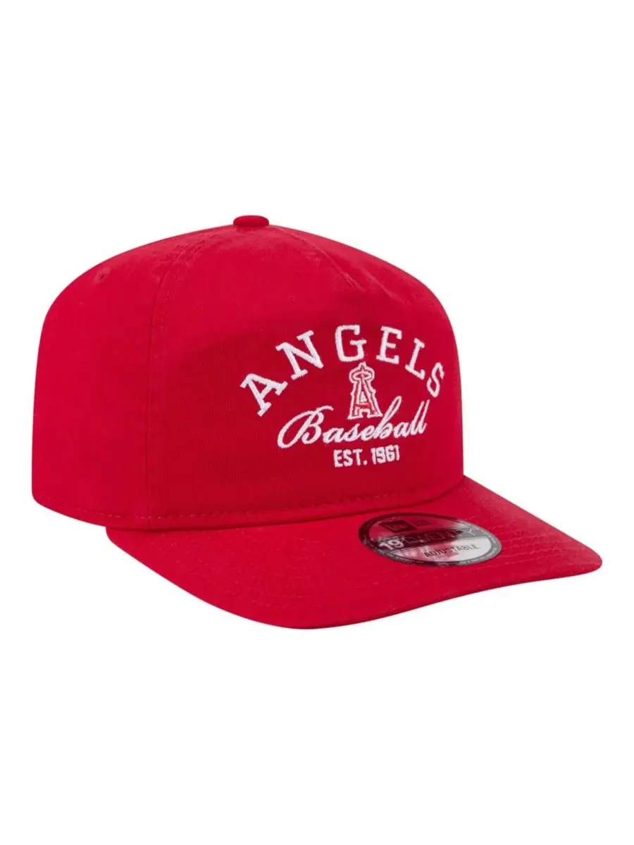 Бейсболка New Era Los Angeles Angels Stacked 19TWENTY — изображение 3 из 5, красный
