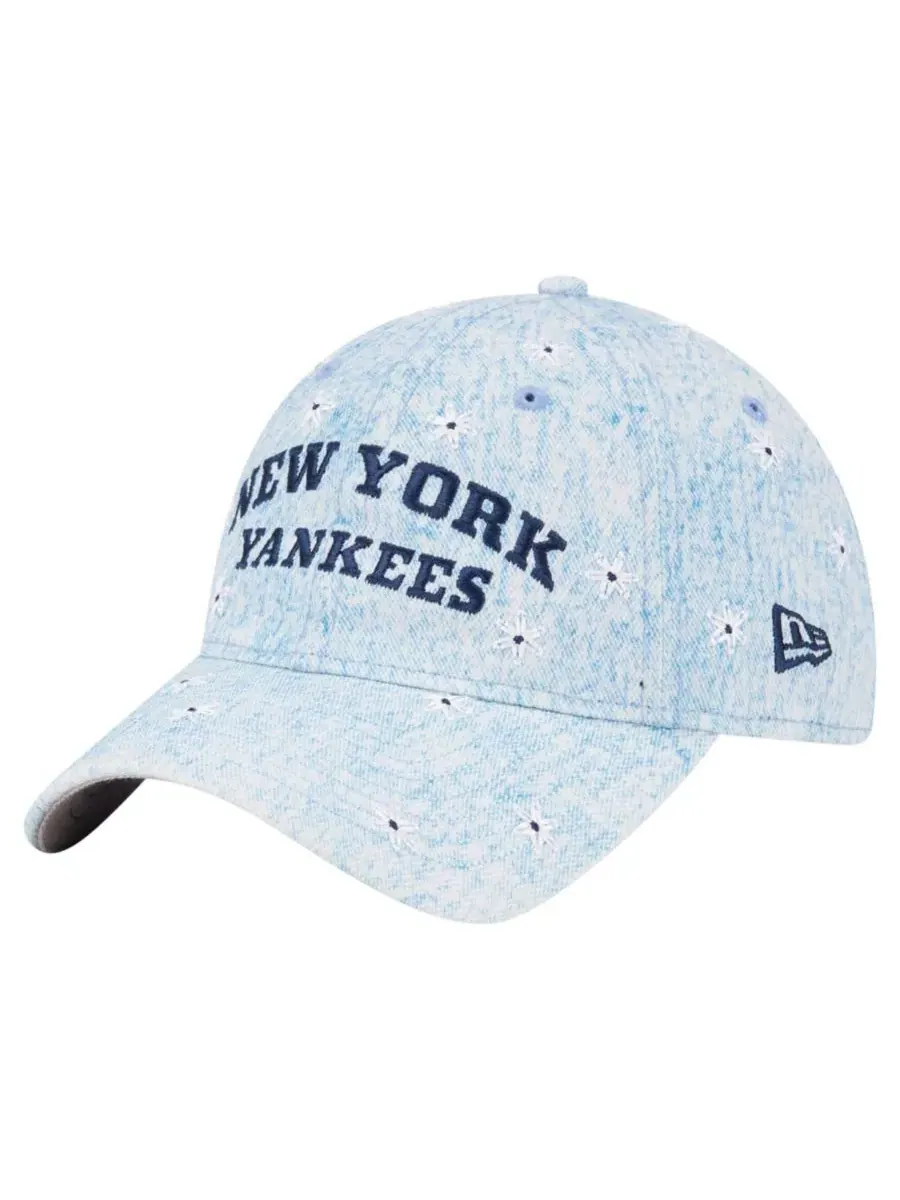 Кепка с вышивкой ромашек New York Yankees Daisy All Over 9TWENTY New Era — изображение 5 из 5, светлый синий