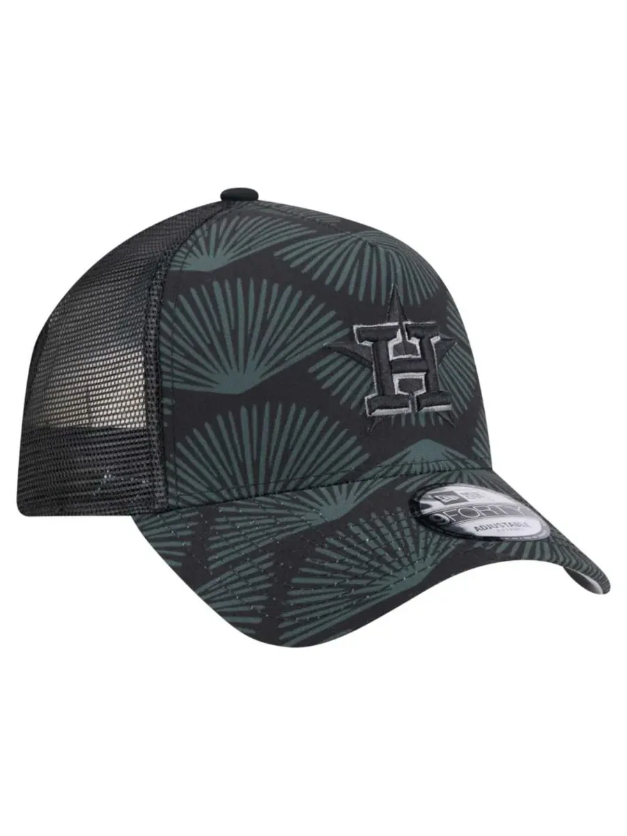 Бейсболка New Era Houston Astros 9FORTY A-Frame Trucker — изображение 3 из 5, черный