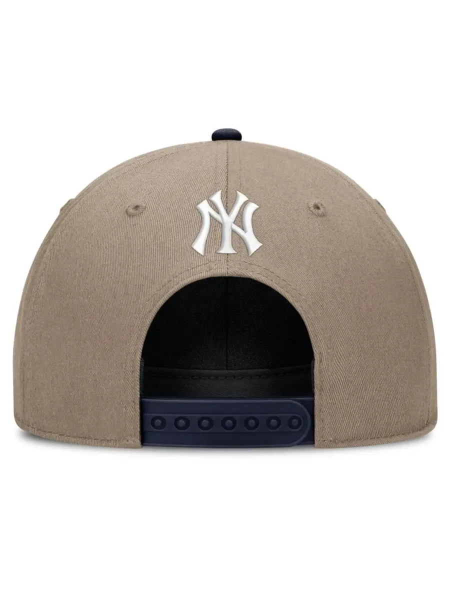 Кепка Nike с изогнутым козырьком, с застежкой-защелкой, New York Yankees — изображение 4 из 5, хаки темно-синий