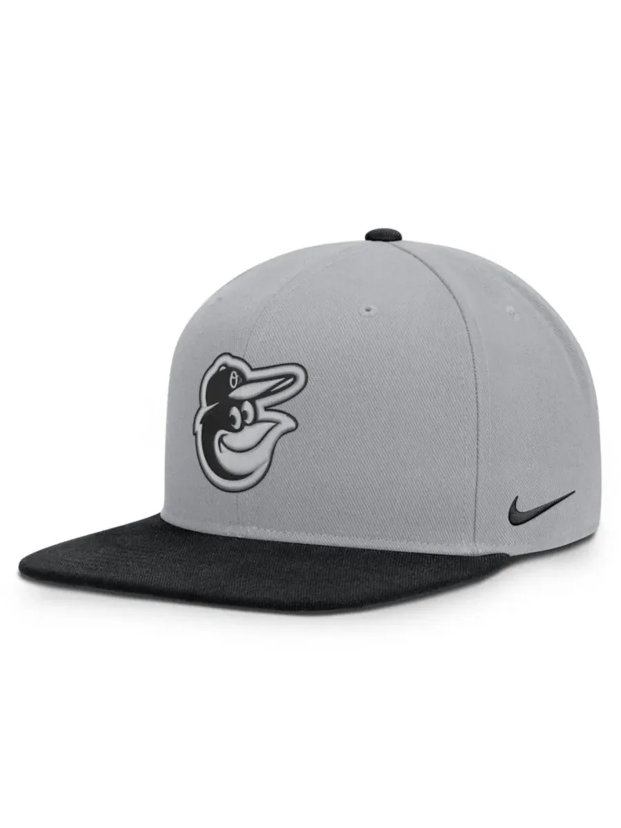Бейсболка Nike Baltimore Orioles Primetime Pro Dri-FIT — изображение 3 из 4, серый черный