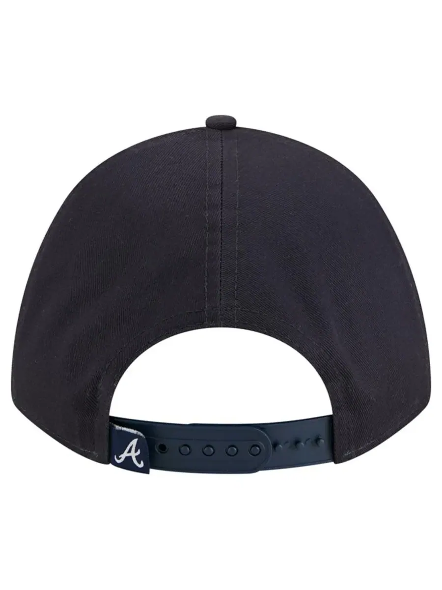 Кепка New Era Atlanta Braves Metallic A-Frame 9FORTY — изображение 4 из 5, темно-синий