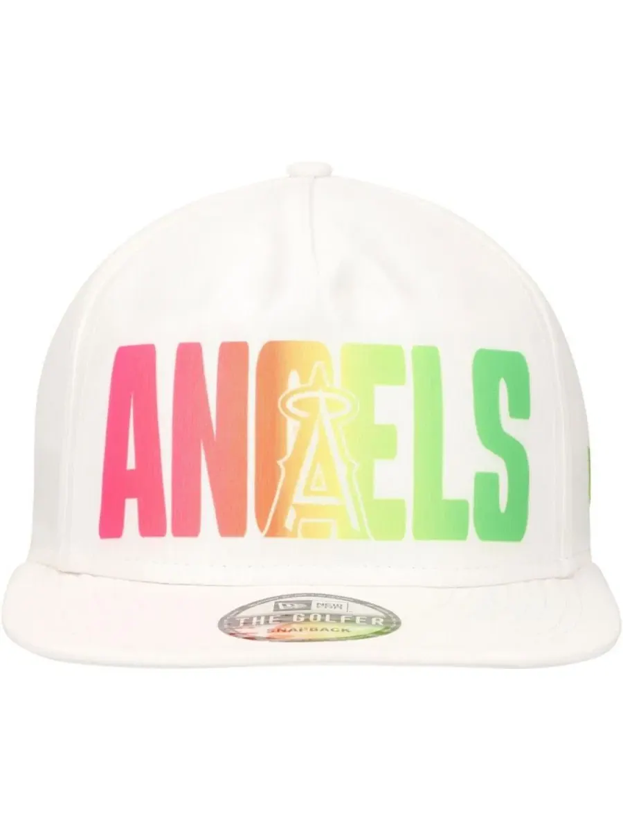 Кепка-гольфер New Era с вышивкой Los Angeles Angels — изображение 2 из 4, белый