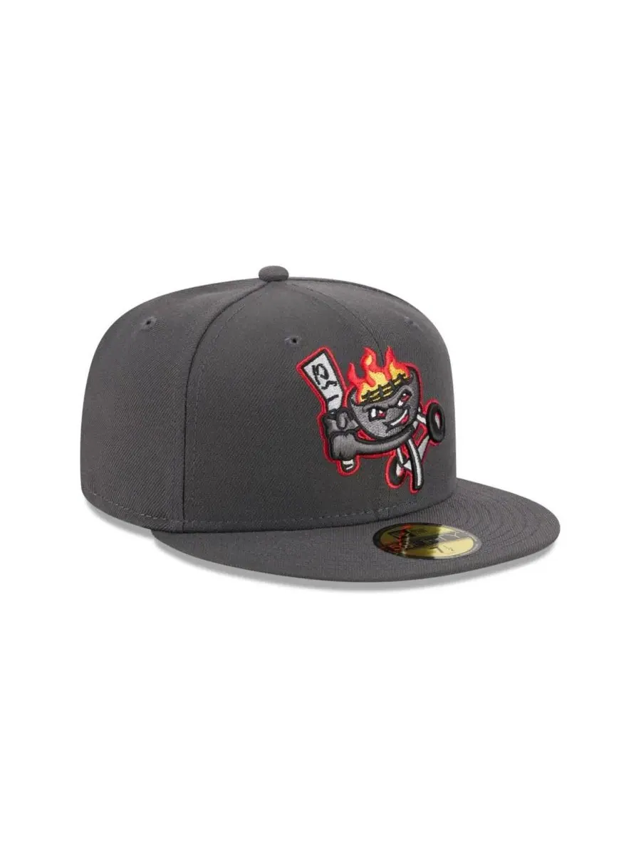 Бейсболка New Era Rancho Cucamonga Quakes Theme Nights 59FIFTY — изображение 3 из 4, серый