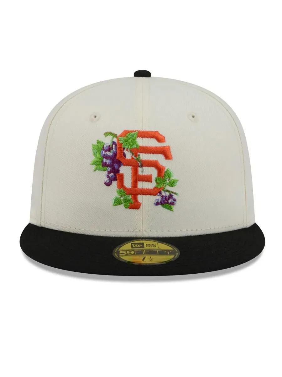 Кепка с вышивкой Blossom 59FIFTY New Era — изображение 2 из 5, белый черный