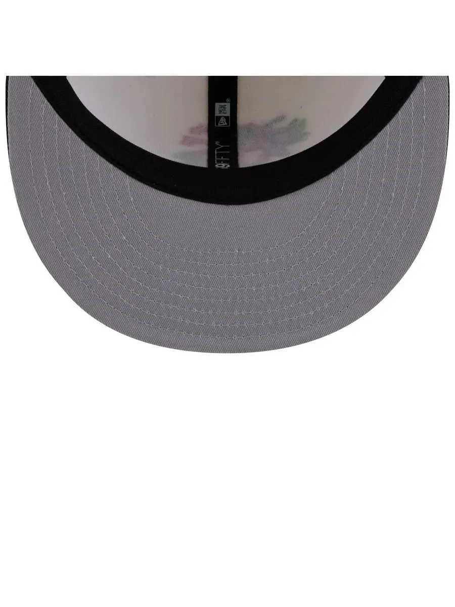 Кепка с вышивкой Blossom 59FIFTY New Era — изображение 4 из 5, белый черный