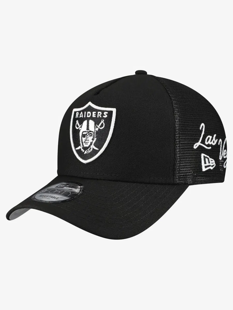 Кепка A-Frame с вышивкой Las Vegas Raiders City Script New Era