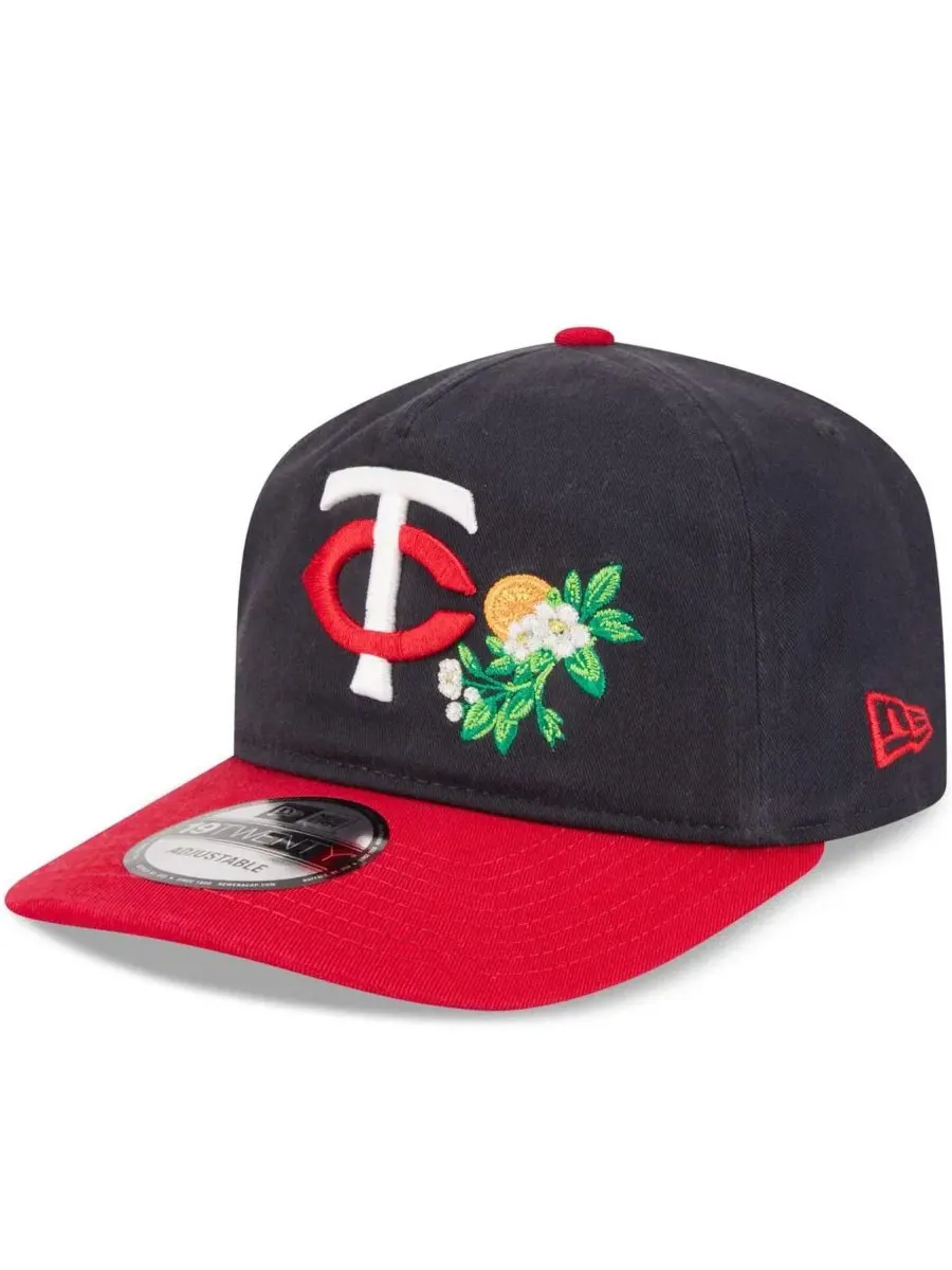 Бейсболка New Era Minnesota Twins 2026 Spring Training 19TWENTY — изображение 3 из 4, темно-синий красный