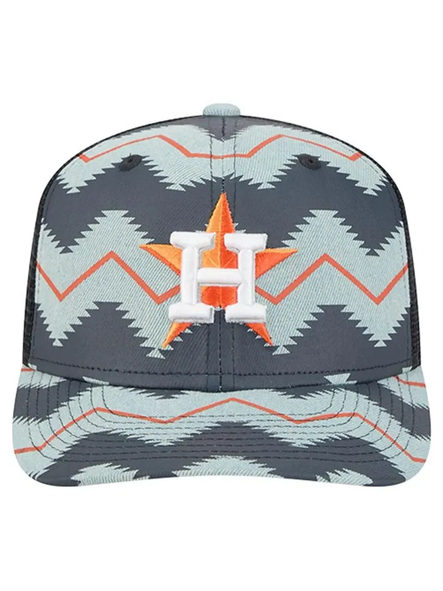 Кепка New Era с принтом в стиле ацтеков, Aztec Denim 9SEVENTY, Houston Astros — изображение 2 из 4