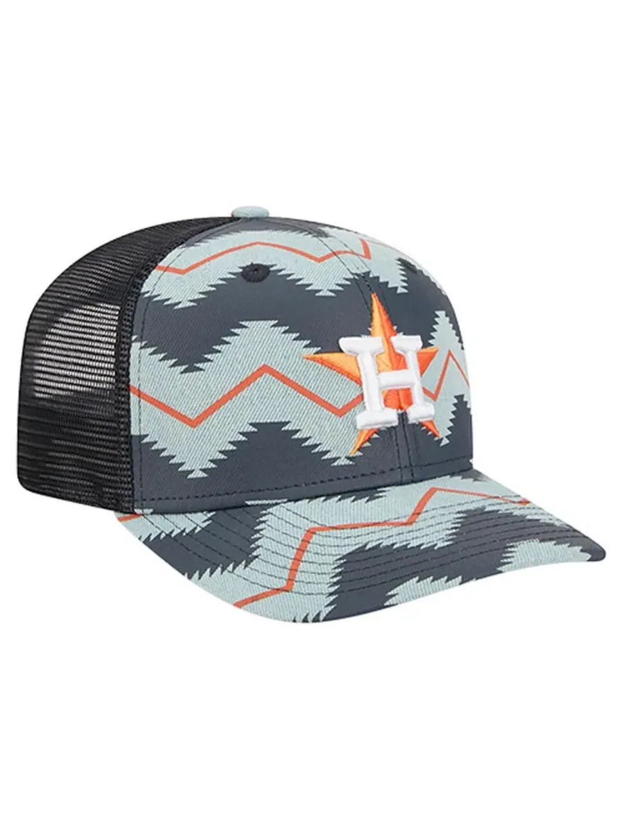 Кепка New Era с принтом в стиле ацтеков, Aztec Denim 9SEVENTY, Houston Astros — изображение 3 из 4