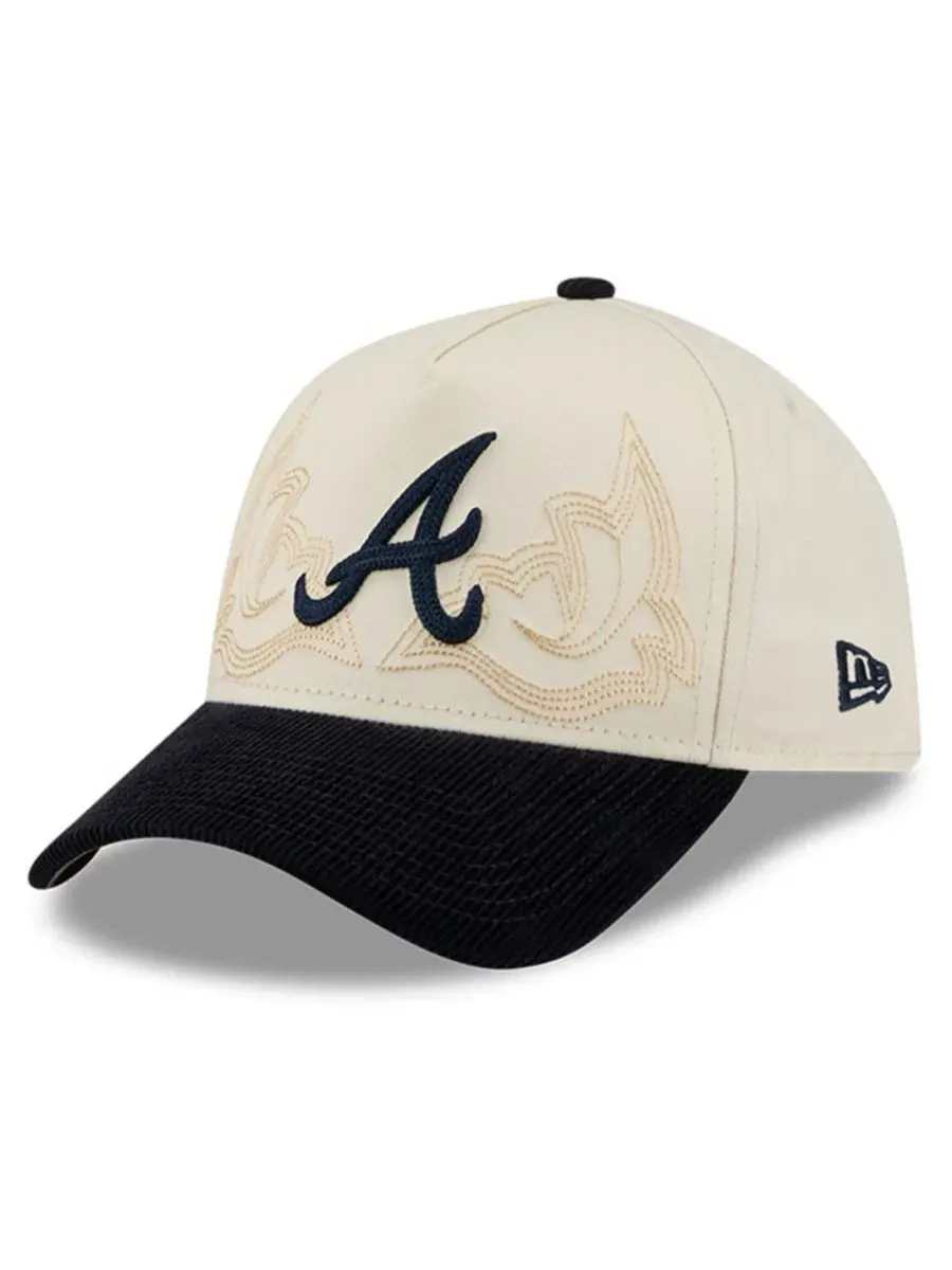 Бейсболка New Era Atlanta Braves Western Stitch 9FORTY A-Frame