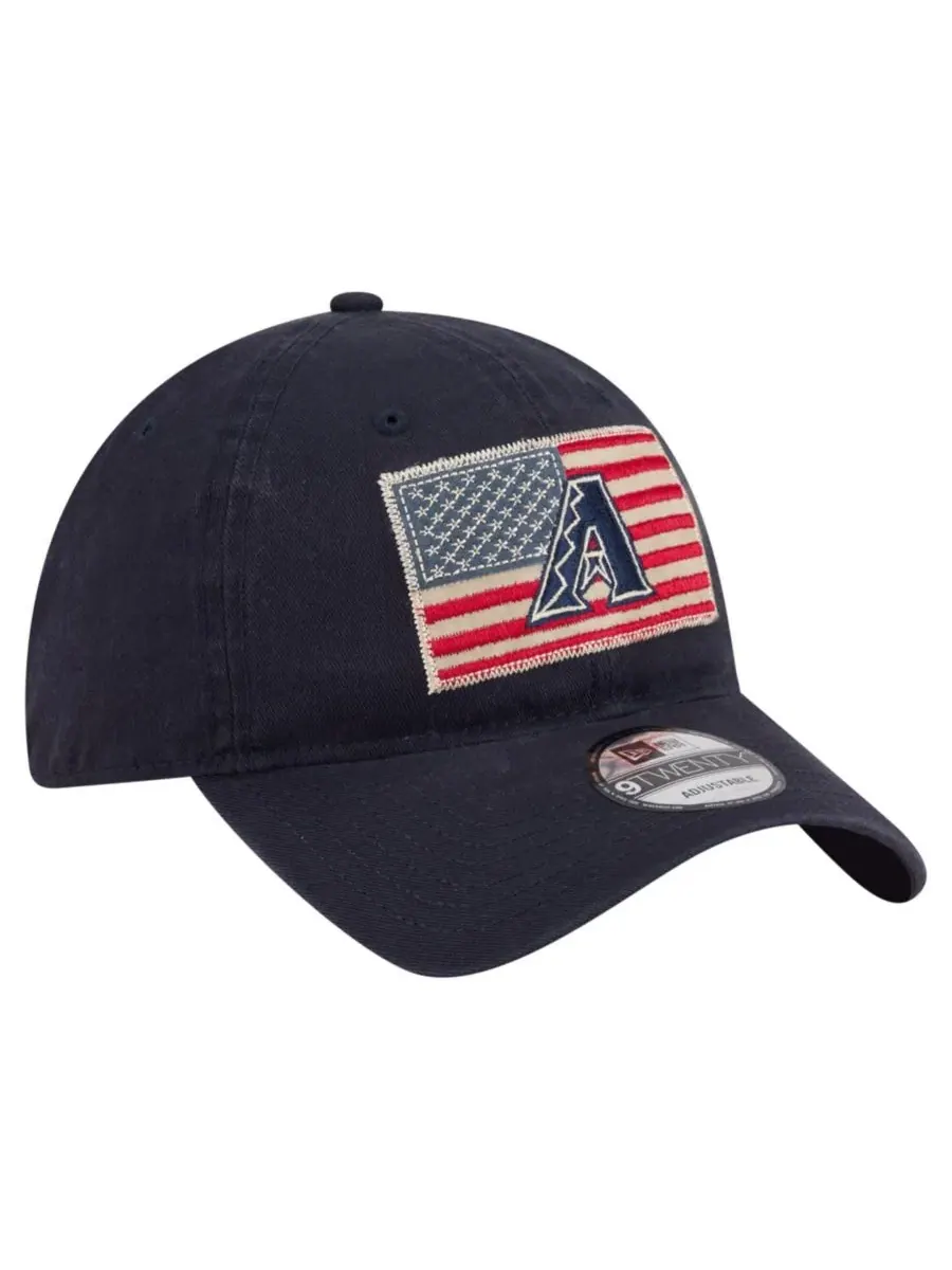 Кепка с вышивкой Americana Flag New Era — изображение 4 из 5, темно-синий