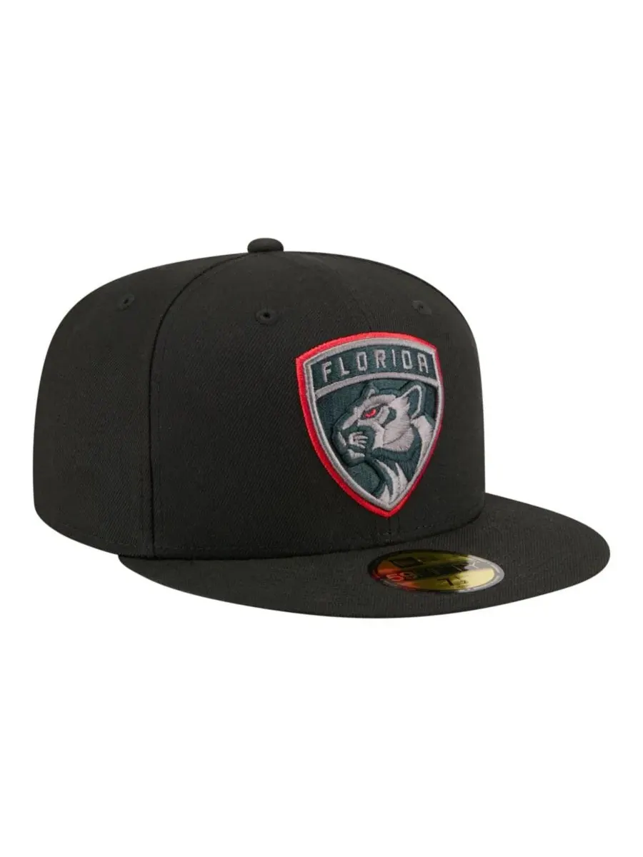 Кепка с принтом Florida Panthers Color Pop 59FIFTY New Era — изображение 4 из 5, черный