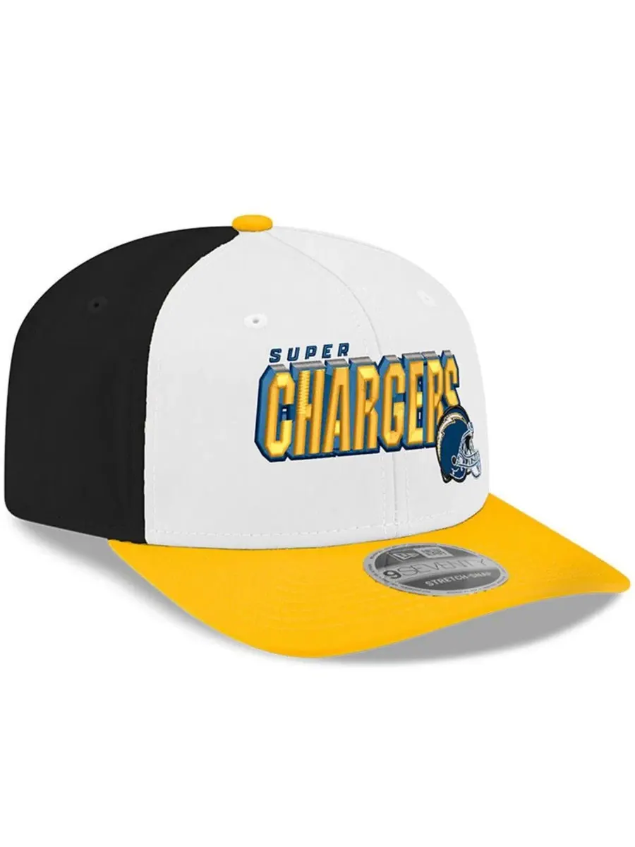Бейсболка New Era 9SEVENTY Los Angeles Chargers — изображение 3 из 4, белый золотистый