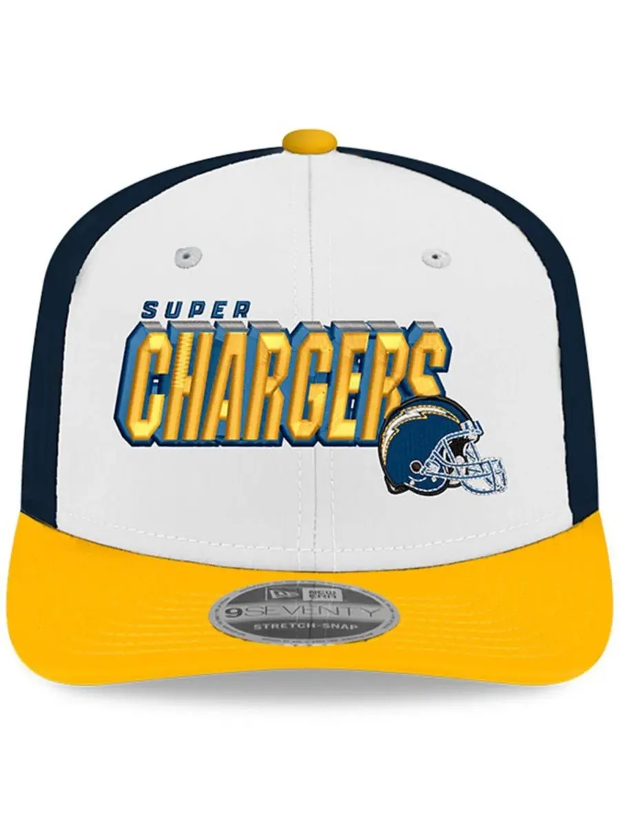 Бейсболка New Era 9SEVENTY Los Angeles Chargers — изображение 4 из 4, белый золотистый