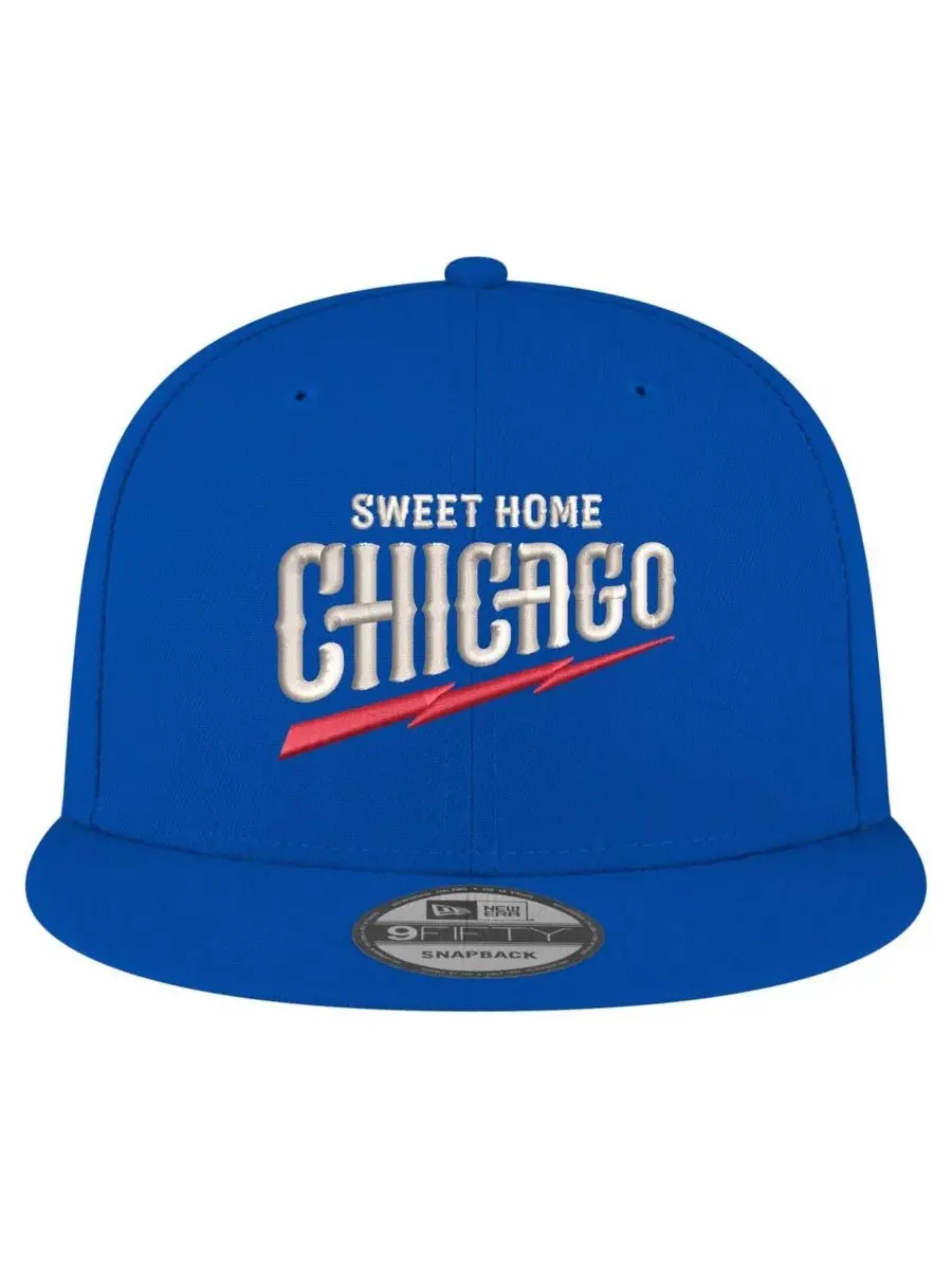 New Era Мужская бейсболка Royal Chicago Cubs Blues 9FIFTY Snapback — изображение 2 из 4, королевский