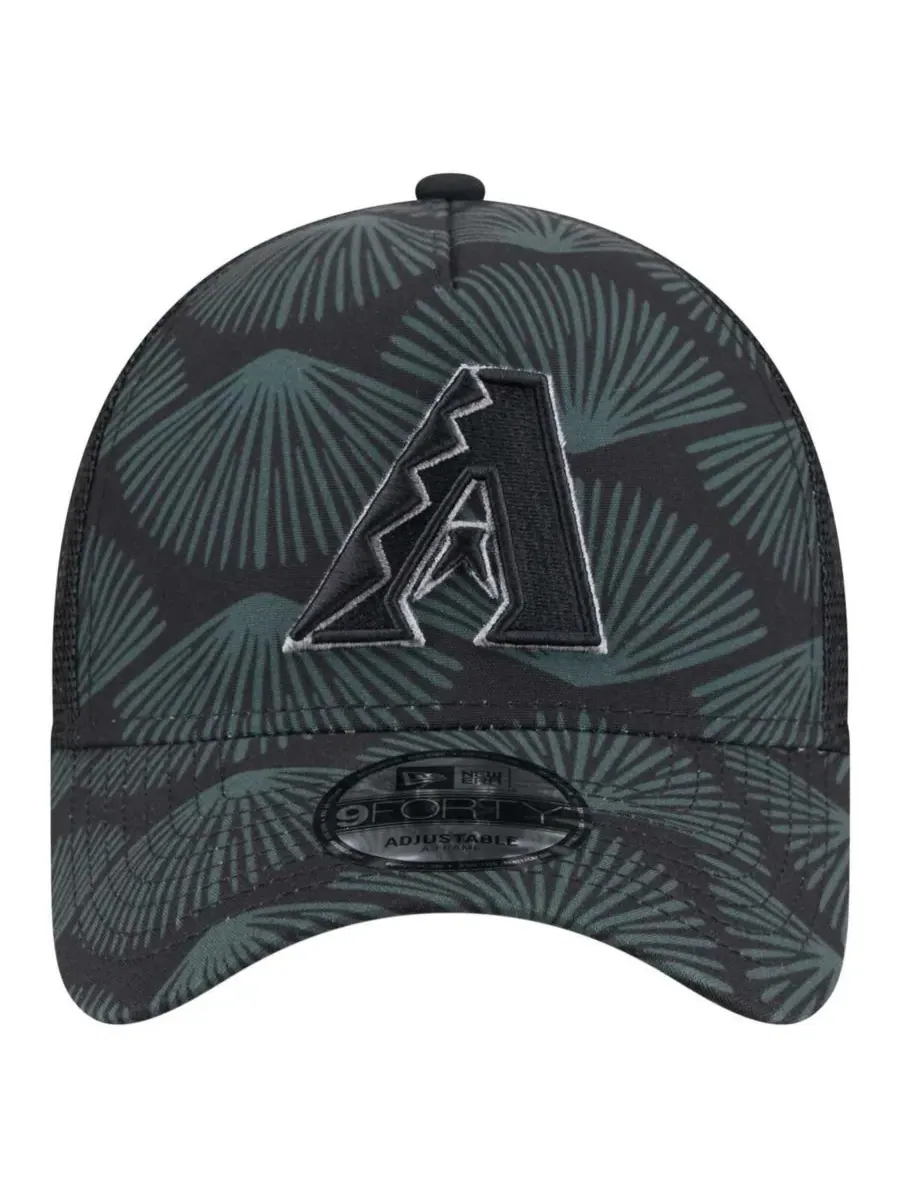 New Era Мужская черная регулируемая кепка-тракер Arizona Diamondbacks 9FORTY A-Frame — изображение 2 из 4, черный