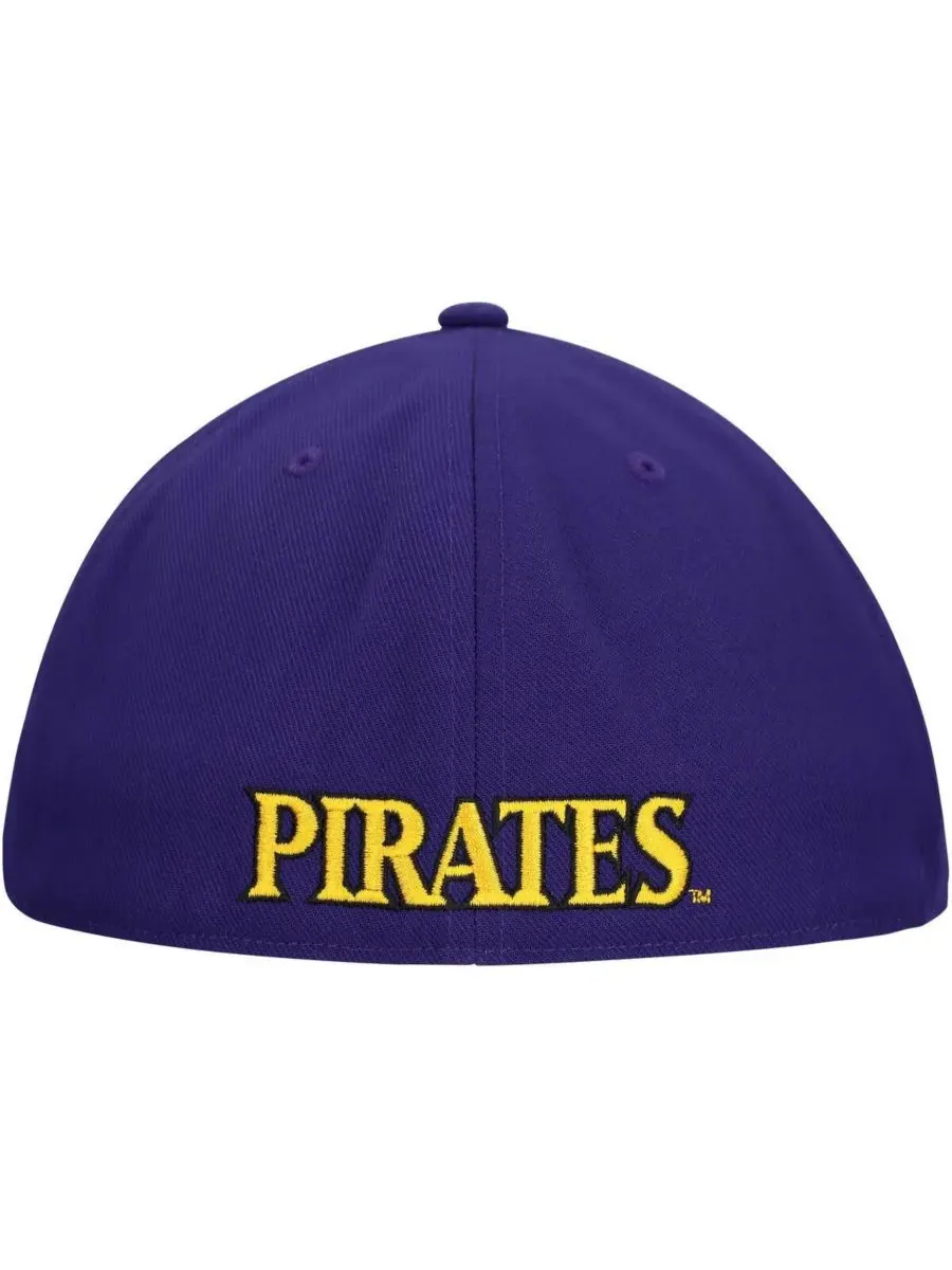 Adidas Мужская бело-фиолетовая бейсболка ECU Pirates On Field — изображение 4 из 4, белый фиолетовый