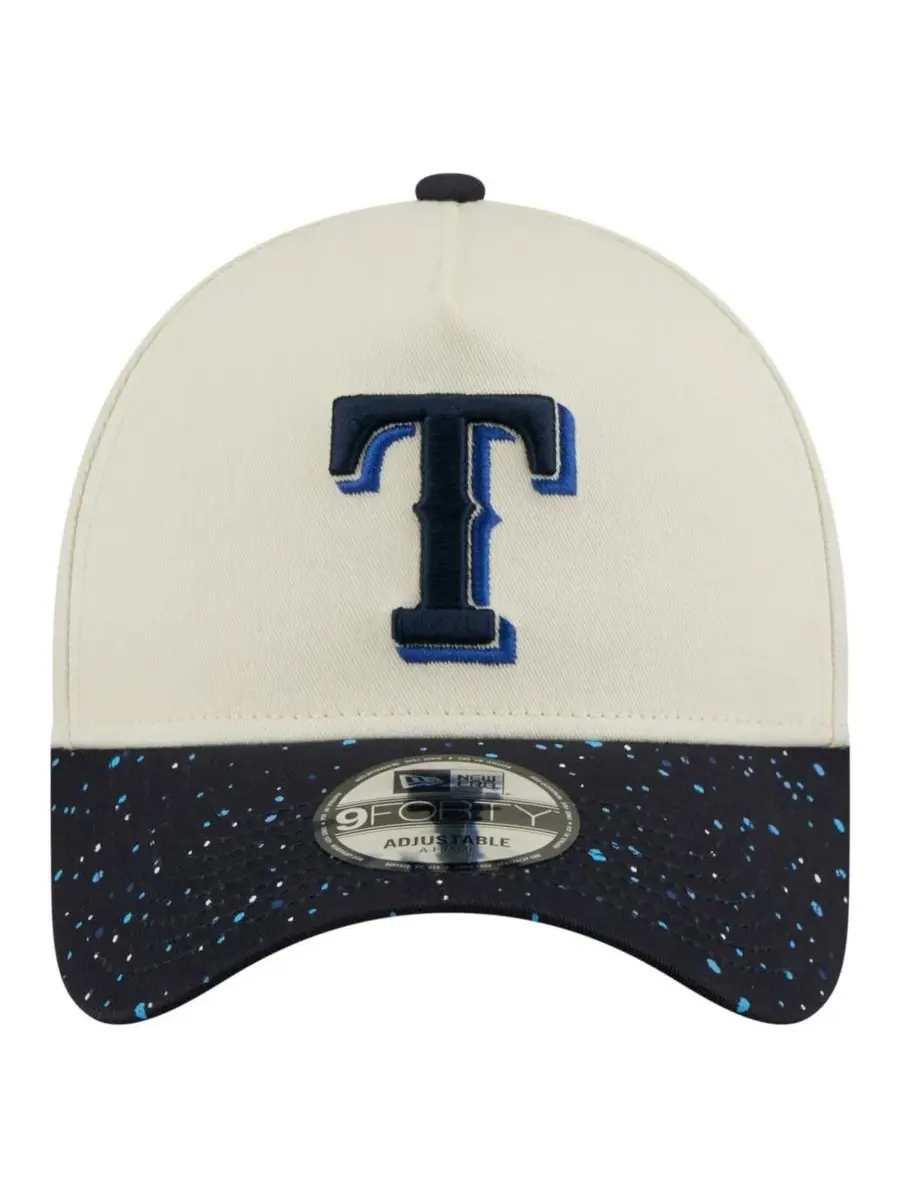 New Era Мужская кепка Texas Rangers Speckle A-Frame 9FORTY с регулируемым размером — изображение 2 из 4, бежевый
