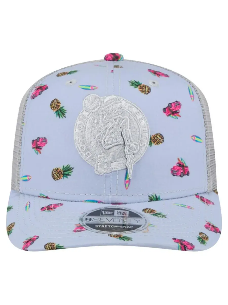New Era Мужская светло-голубая/серая кепка Boston Celtics Adventure Aloha Pattern 9SEVENTY с — изображение 2 из 4