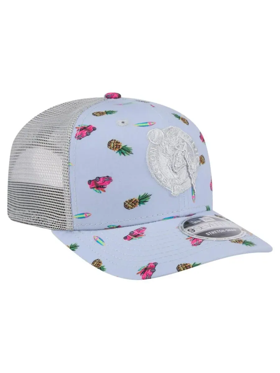 New Era Мужская светло-голубая/серая кепка Boston Celtics Adventure Aloha Pattern 9SEVENTY с — изображение 3 из 4