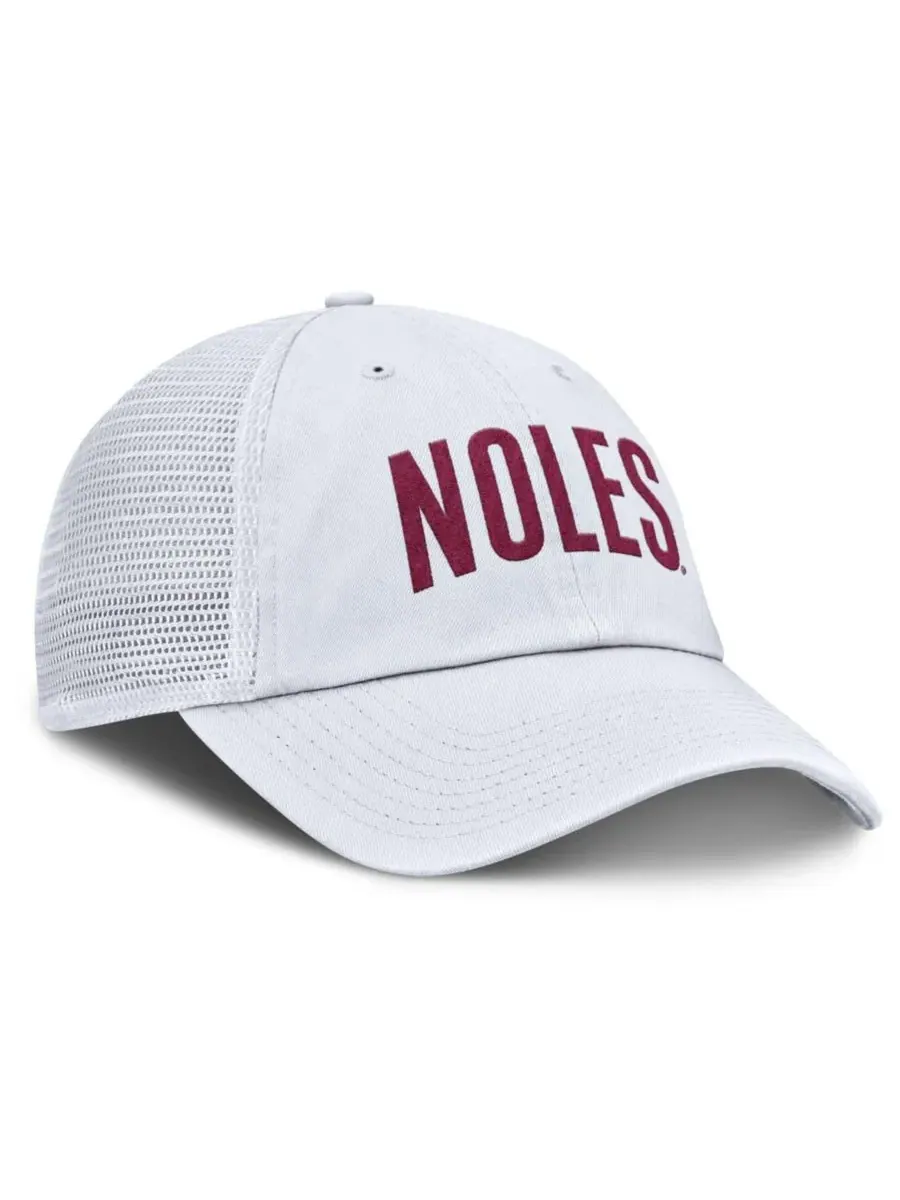 Бейсболка Nike Florida State Seminoles Club Campus Trucker — изображение 3 из 4, белый белый