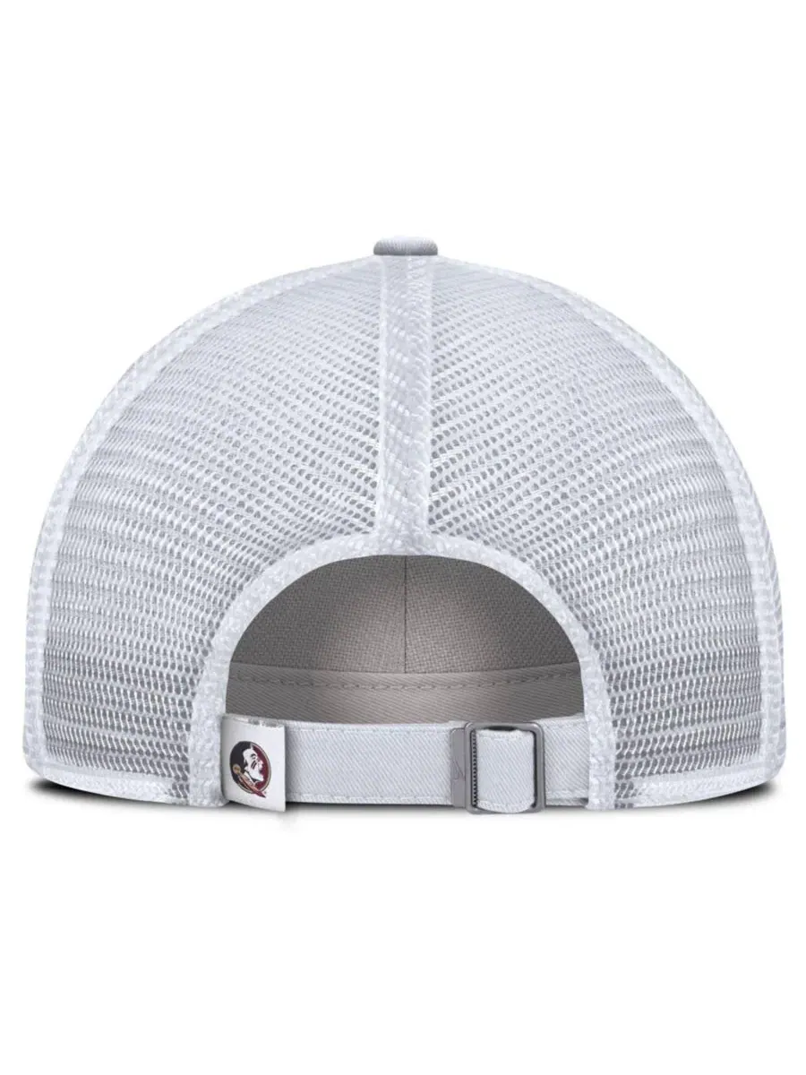 Бейсболка Nike Florida State Seminoles Club Campus Trucker — изображение 4 из 4, белый белый