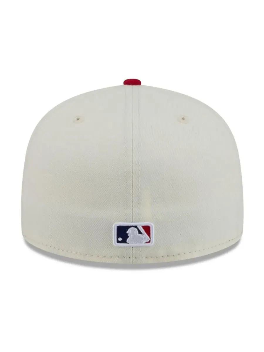 Кепка фиттед с вышивкой Blossom 59FIFTY New Era — изображение 4 из 7, белый красный