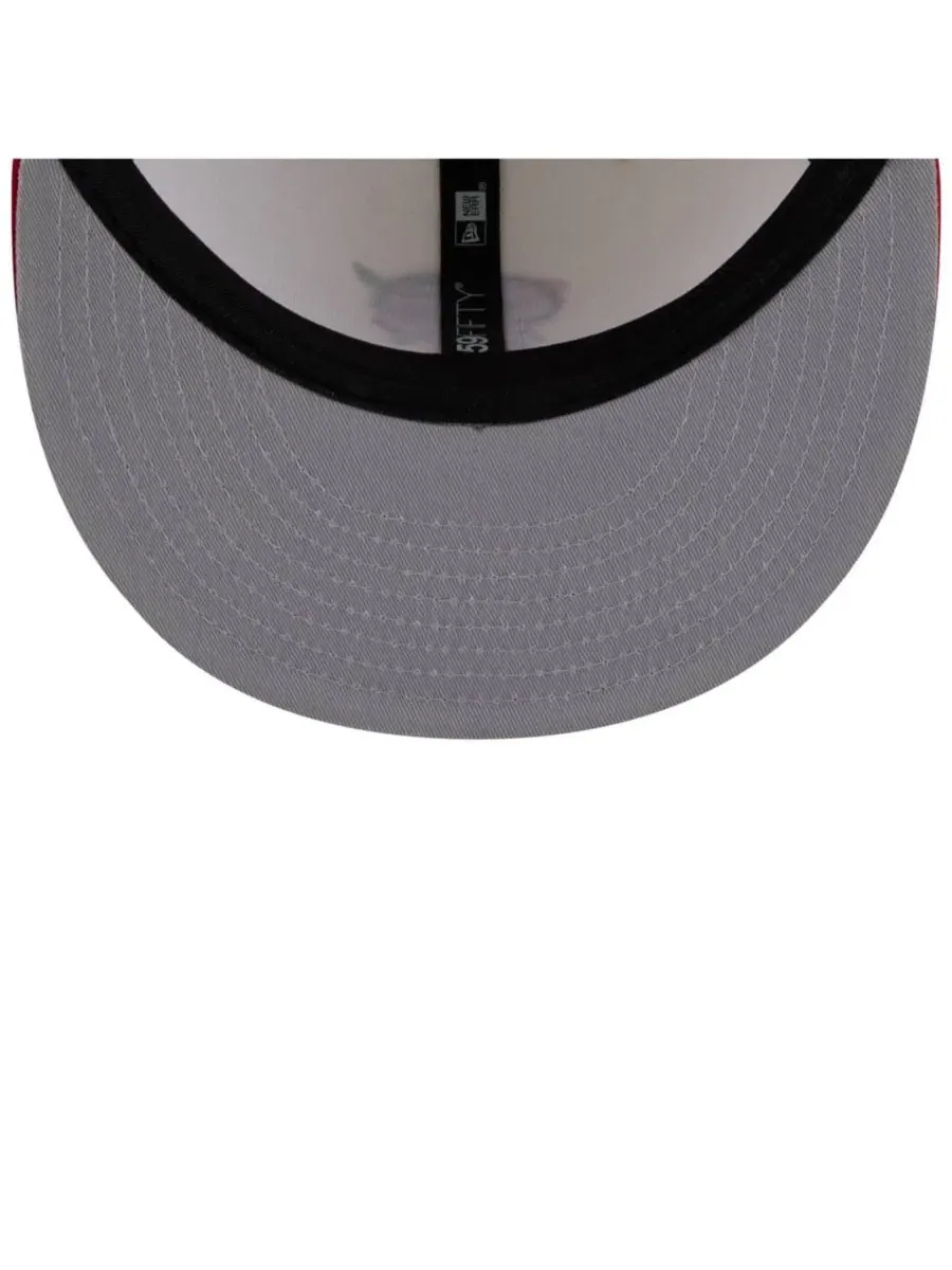 Кепка фиттед с вышивкой Blossom 59FIFTY New Era — изображение 5 из 7, белый красный