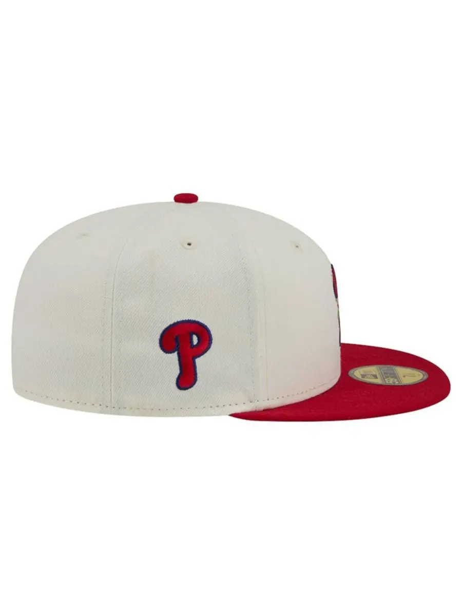 Кепка фиттед с вышивкой Blossom 59FIFTY New Era — изображение 6 из 7, белый красный